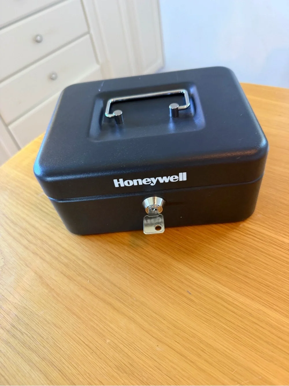 Honeywell Black Portable Steel Cash Box with Lock